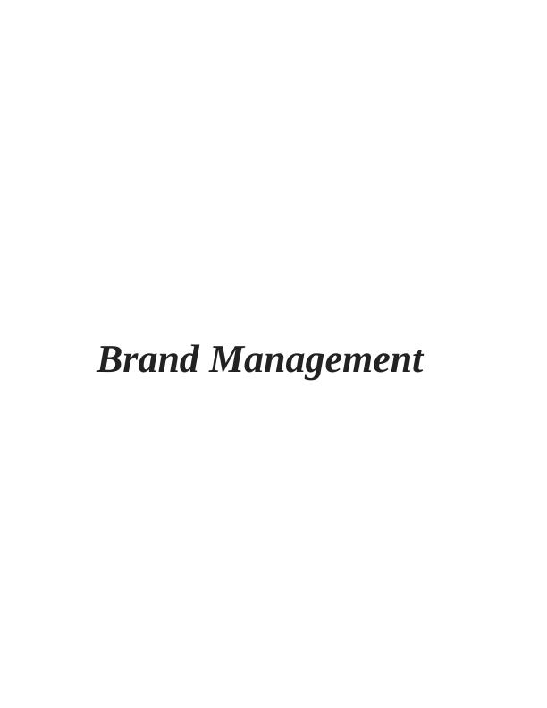 Brand Management Assignment - HP_1