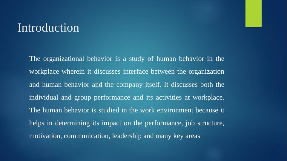 Organizational Behavior: Case Study Analysis_3