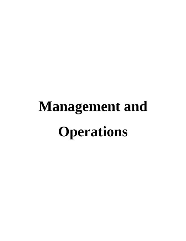 Management and Operations - Procter and Gamble_1