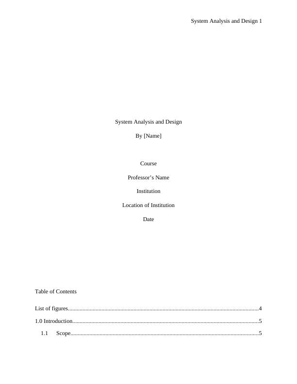 System Analysis  and  Design PDF_1