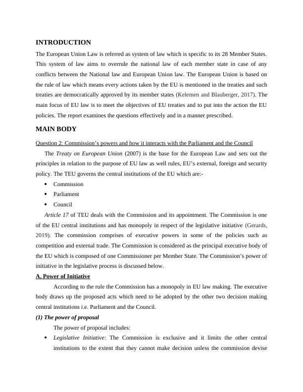 Powers of the European Commission and Preliminary Reference under Article 267 TFEU_3