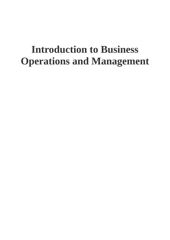 Introduction to Business Operations and Management_1