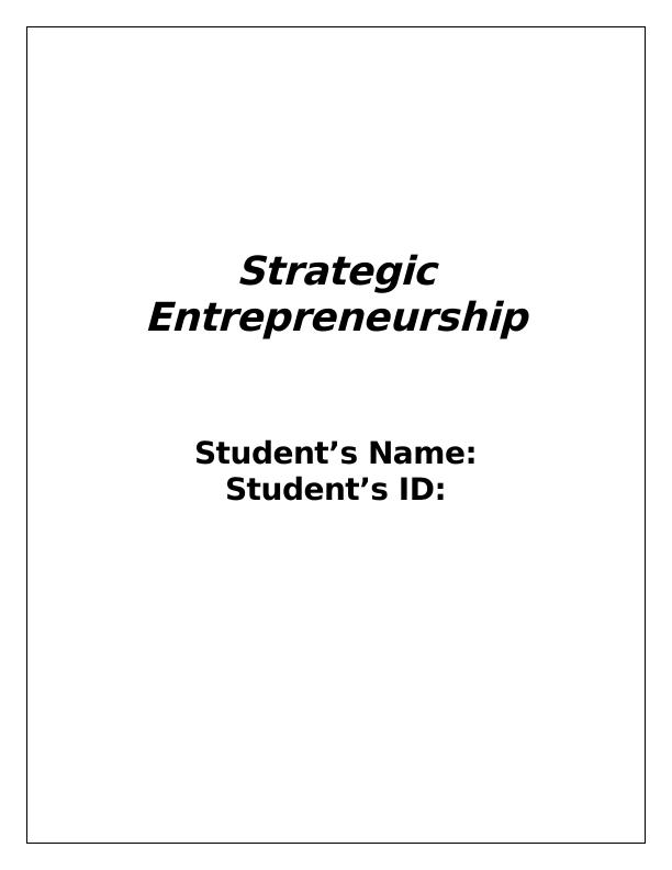 Strategic Entrepreneurship_1