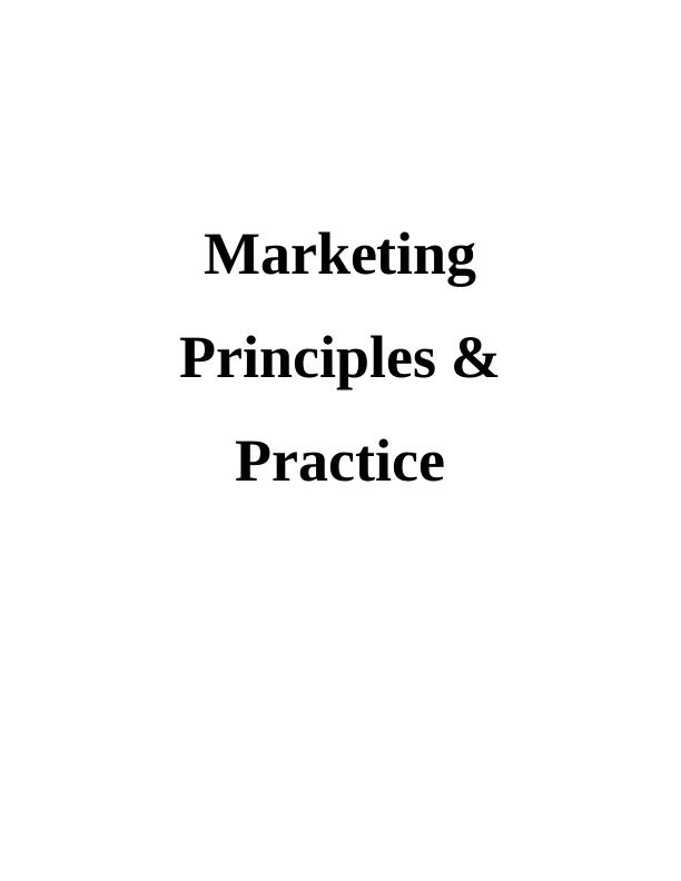Marketing Principles & Practice Assignment - The Virgin Group_1