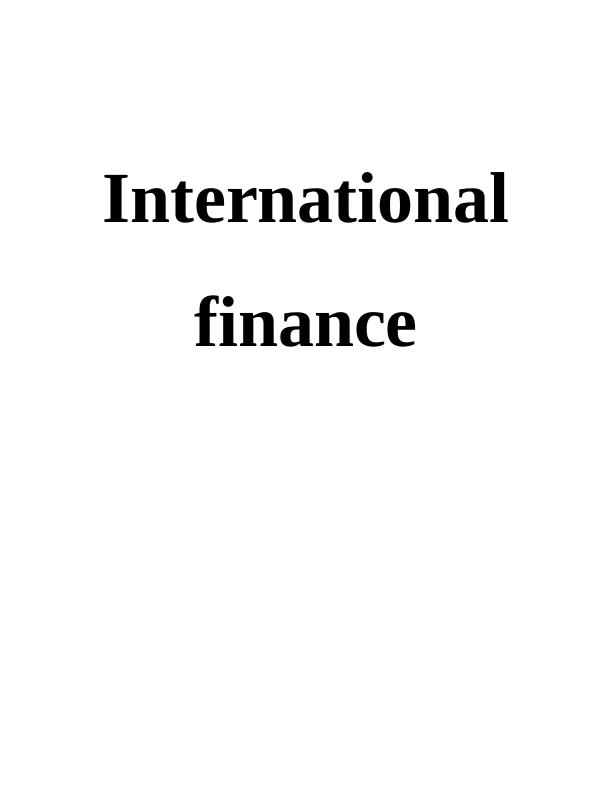 International finance_1