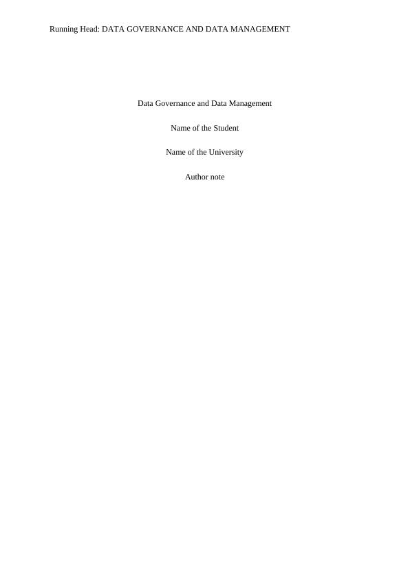 Data Governance and Data Management Assignment PDF_1