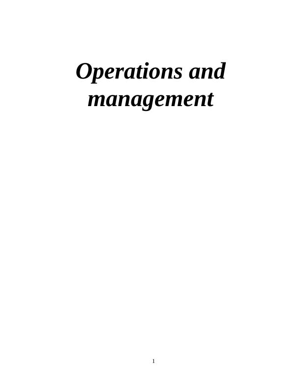 Operations and Management: Roles, Functions, and Approaches_1