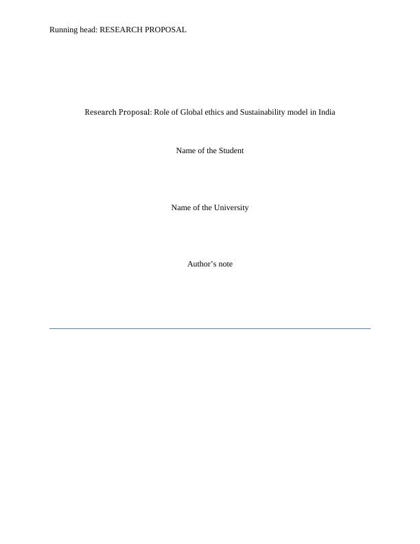 Role of Global Ethics and Sustainability in India (doc)_1