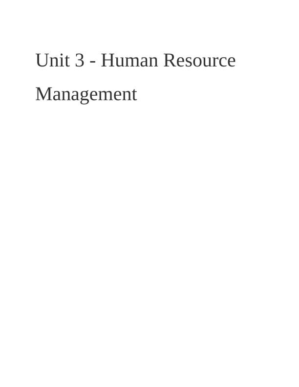 Unit 3 - Human Resource Management_1