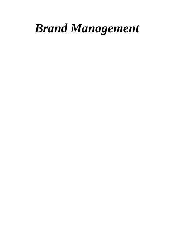 Assignment on The Importance Of Branding_1
