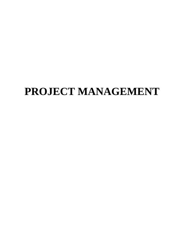 Project Management Assignment- The Old Farm House_1