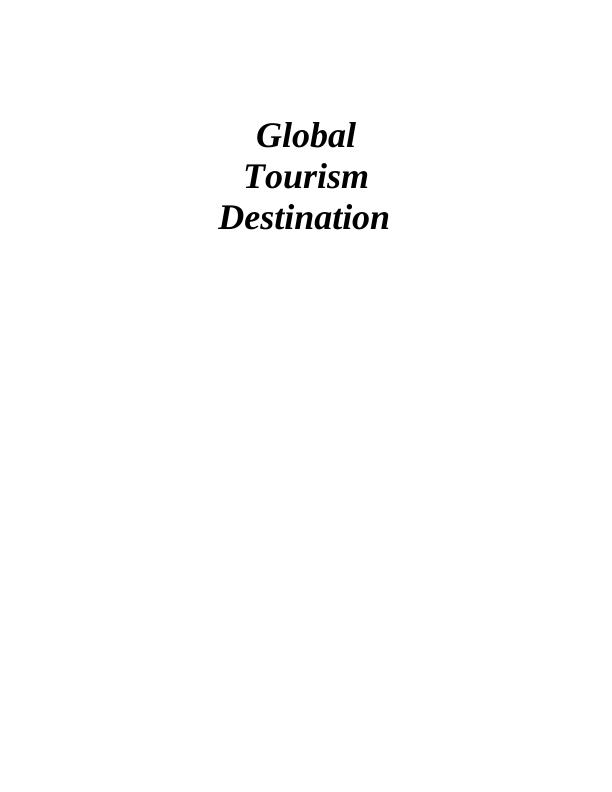 Global Tourism Destination - Thomas Cook PDF_1
