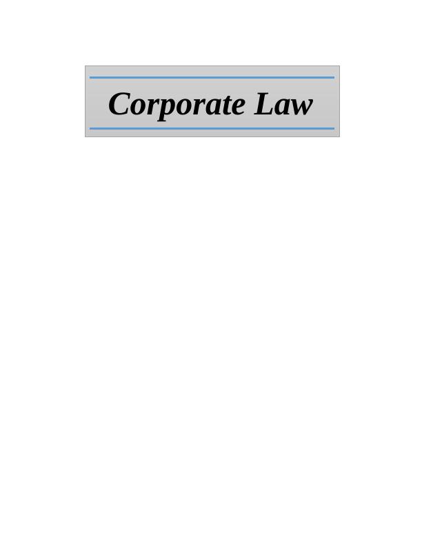 Corporate Law Case Studies_1