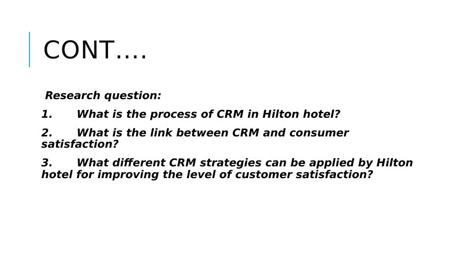 Impact of CRM on Consumer Satisfaction at Hilton Hotel_4
