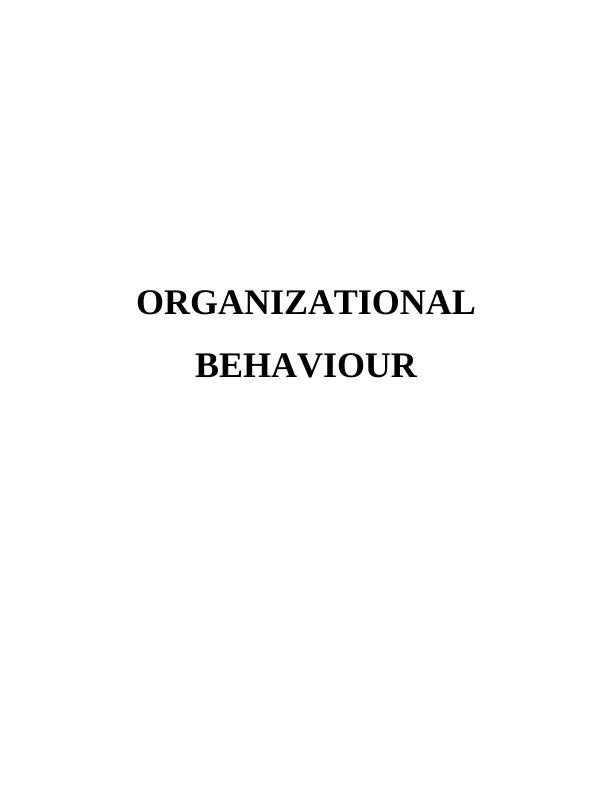 Organizational Behaviour - Ryanair Solved Assignment_1