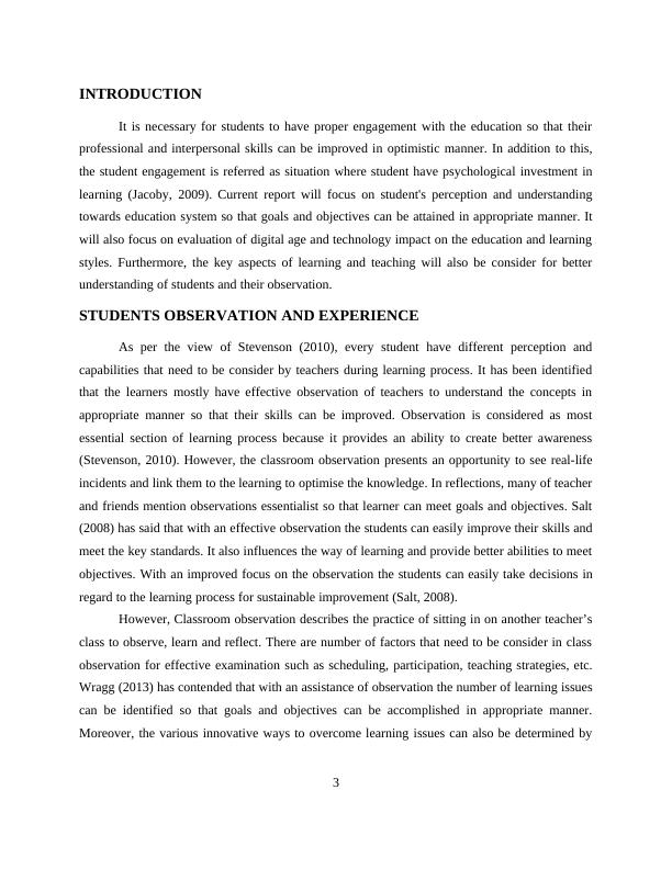 Student Perception and Understanding for Education System | Report_3