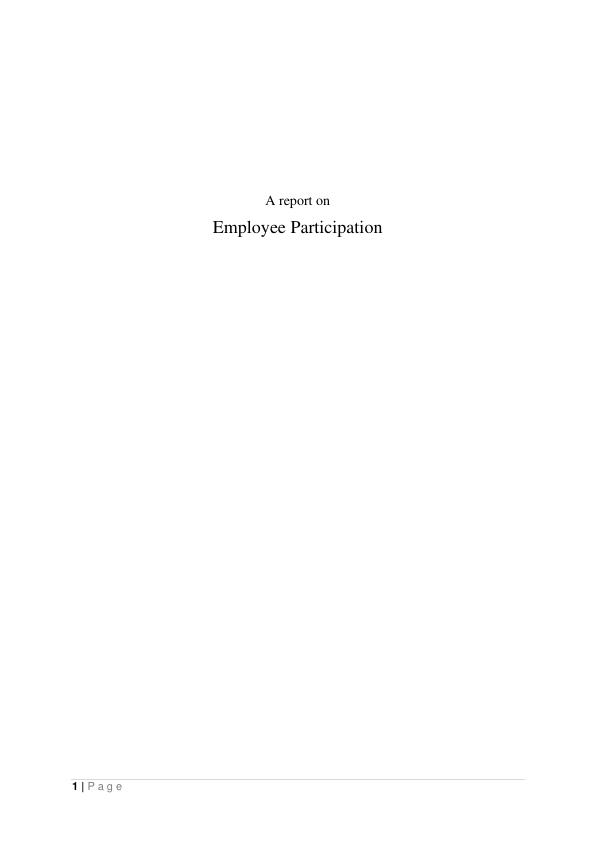 Employee Participation in Industrial Relation_1