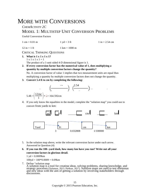 Unit Conversion Problems and Derived Units - Desklib