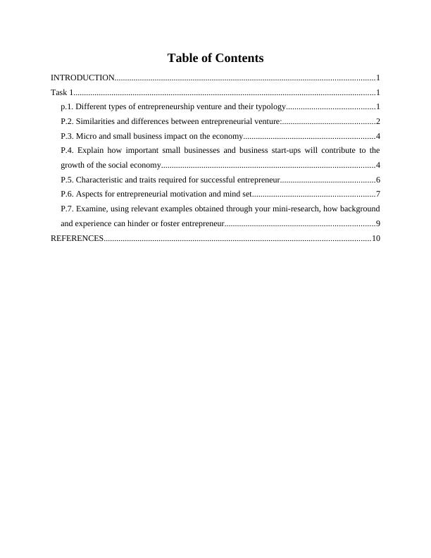 Entrepreneurship and Small Business Management Assignment (Doc)_2