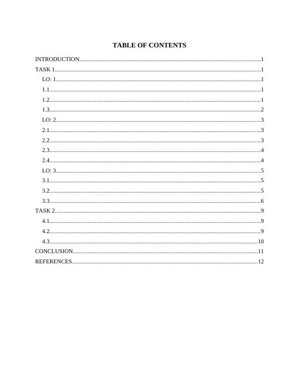 MANAGING FINANCIAL RESOURCES AND DEVELOPMENT TABLE OF CONTENTS_2