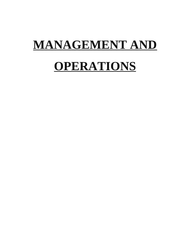 Management and Operations in Sainsbury's: Roles of Leaders and Managers_1