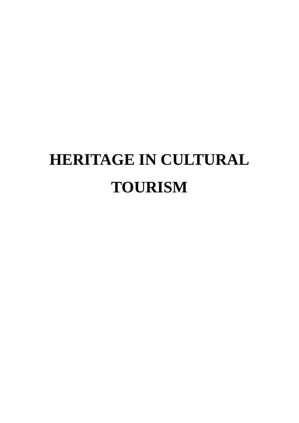 Development of Cultural and Heritage Sector in UK_1