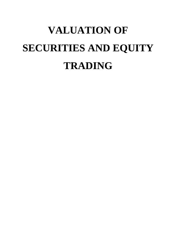 Securities Valuation and Equity Trading PDF_1