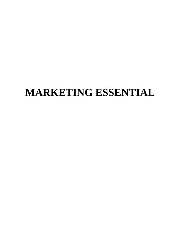 Marketing Essentials For Beauty Giant -Assignment_1