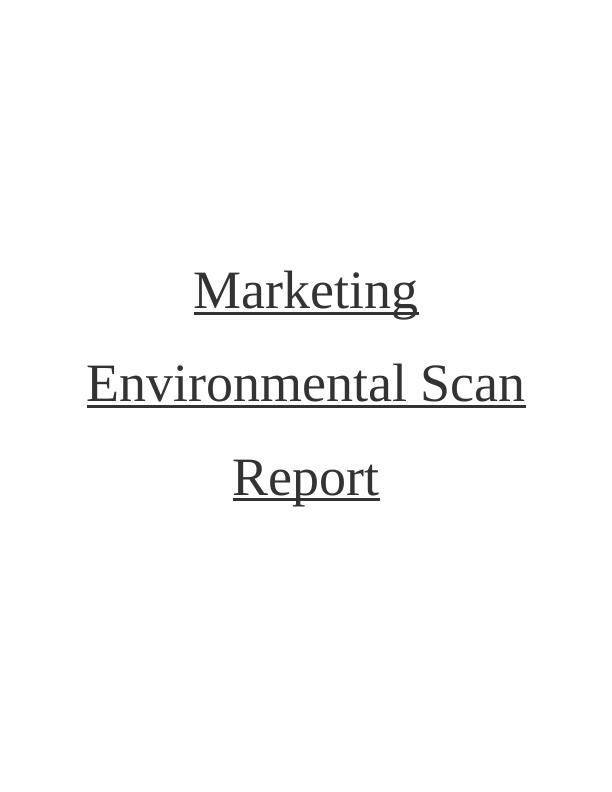 Marketing Environmental - Assignment_1