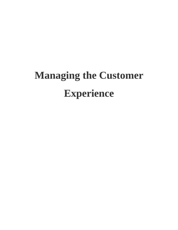 Managing the Customer Experience in Hilton Hotel_1