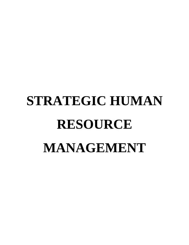 Strategic Human Resource Management Model_1