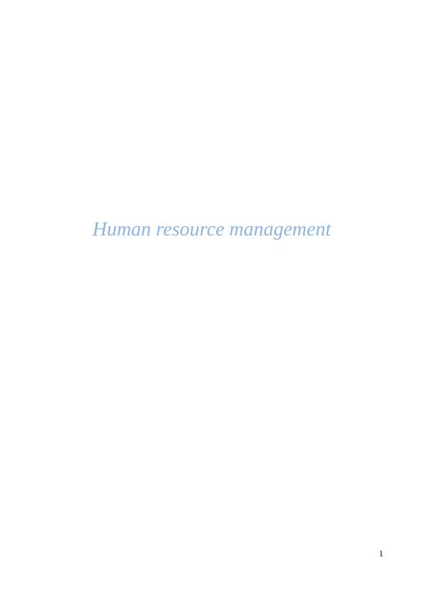 Human Resource Management in British Gas_1
