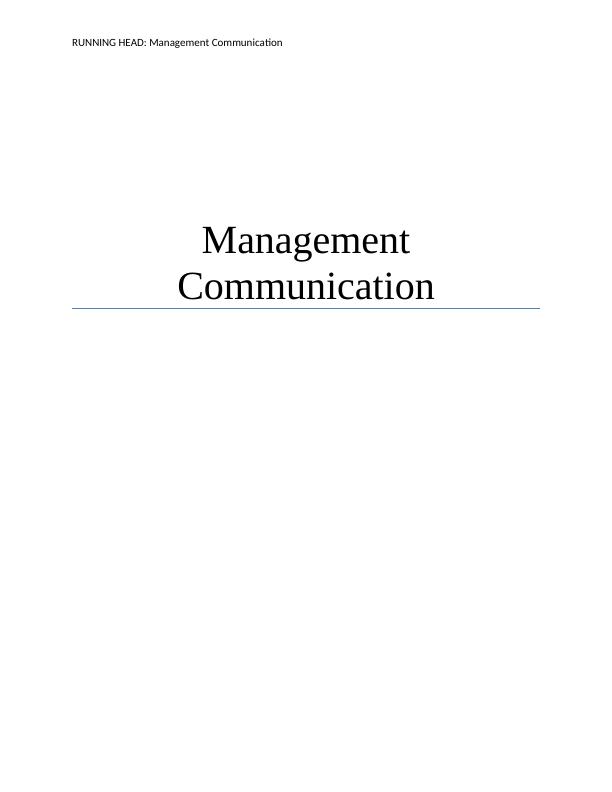 Management Communication First National Bank (FNB)_1