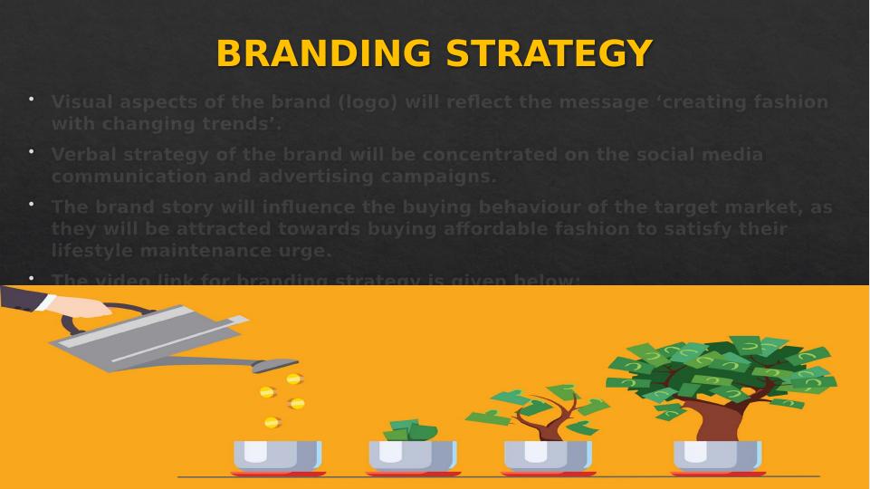 Marketing Plan for Infinity Clothing: Branding, Target Market, Pricing, Distribution and IMC_4