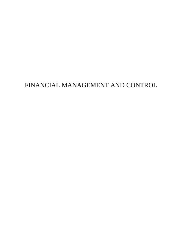 Financial Management and Control_1
