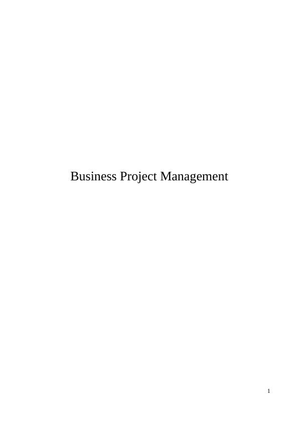Business Project Management- Research_1
