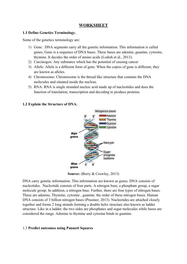 Genetics terminology and structure of DNA_1