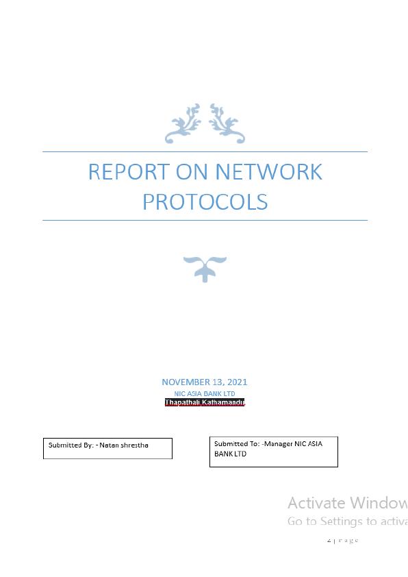 Reports on Network Protocols_2