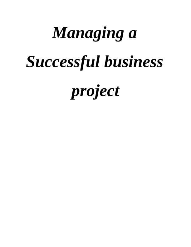 Managing Successful Business Project - 4Com_1