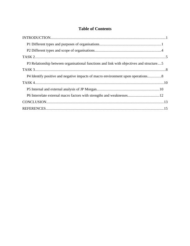 Business and the Business Environment Assignment |  JP Morgan_2