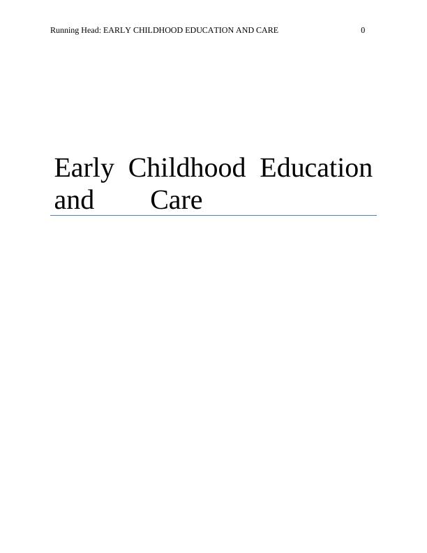 Early Childhood Education and Care_1
