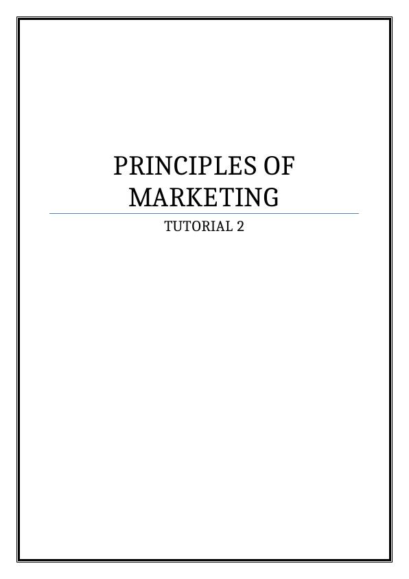 Principles of Marketing Assignment - Tesco_1