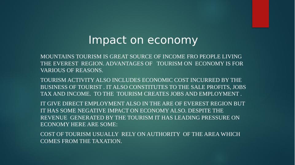 Impact of Tourism on Economy_1