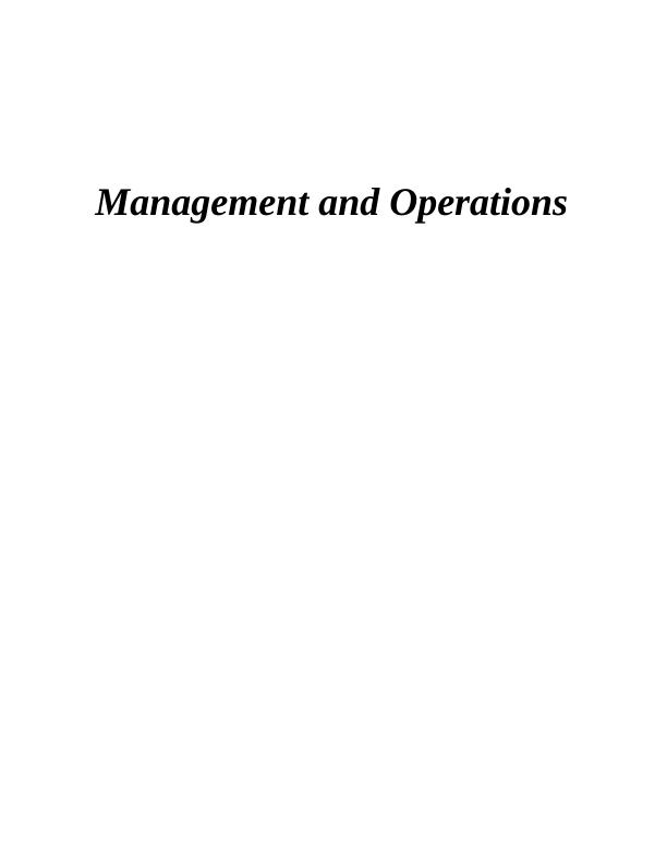 Unit 4 Management & Operations Assignment_1