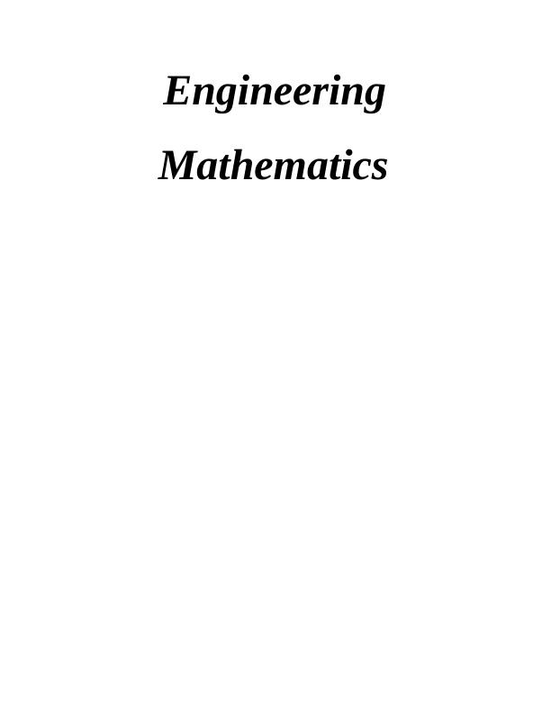 (PDF) Engineering Mathematics_1