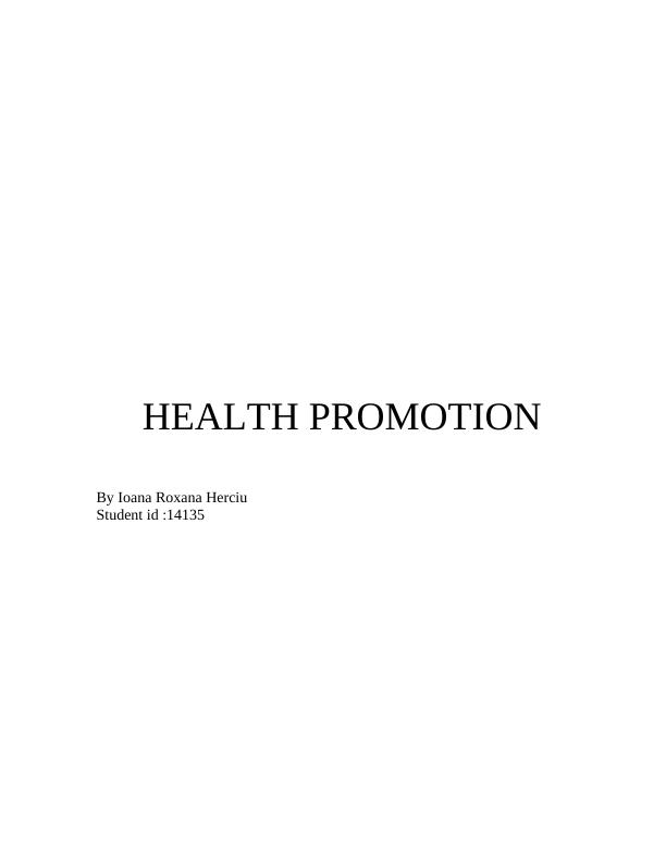 Health promotion assignment (DOC)_1