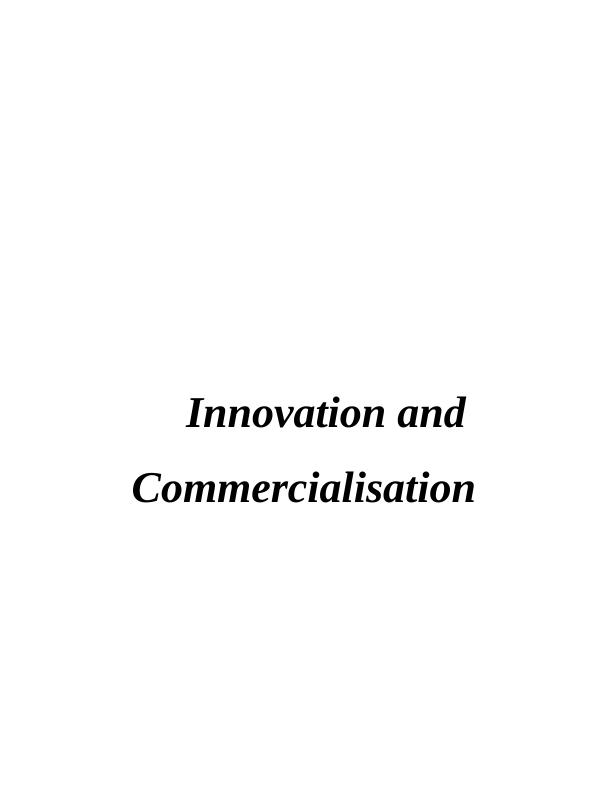 Innovation and Commercialisation in Essence Drink : Report_1