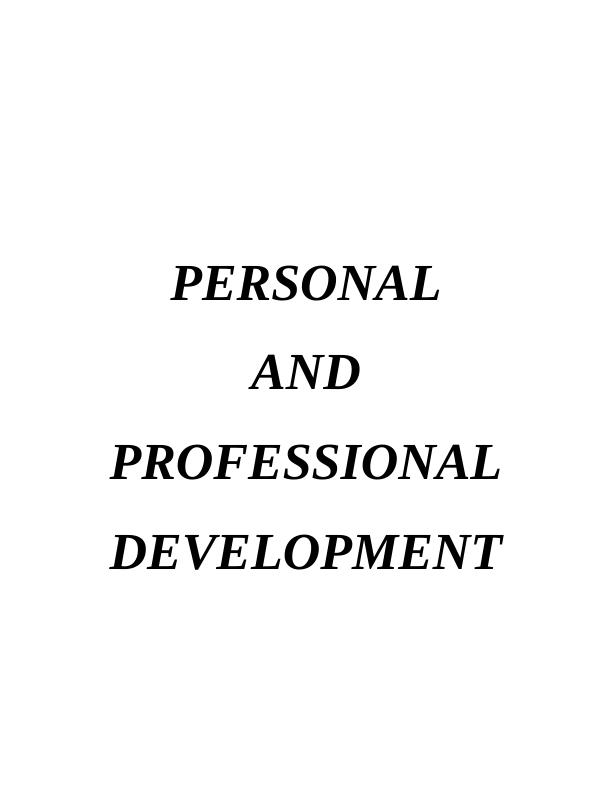 Assignment on  Personal and Professional Development_1