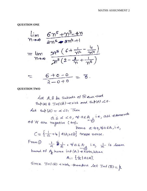 how to start a maths assignment