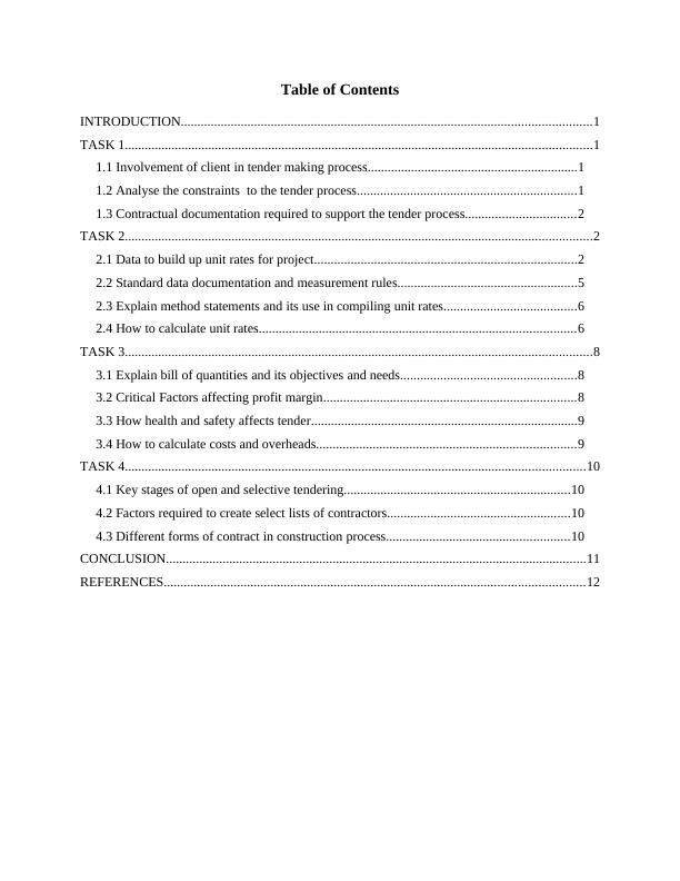 Measuring Tendering and Estimating for Construction and